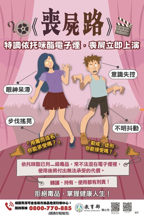 依托咪酯反毒海報